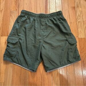 Quiksilver Men’s Olive Cargo Shorts Waterman Collection